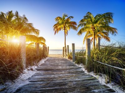 beach park in the Florida keys